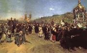 Ilya Repin Religious Procession in the Province of Kursk china oil painting reproduction